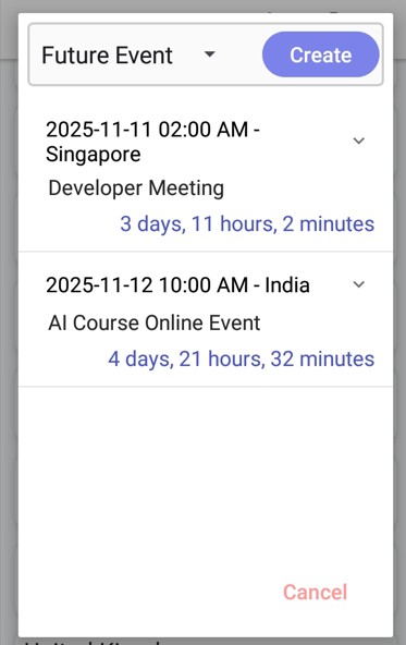 Country Time Reminder Screenshot